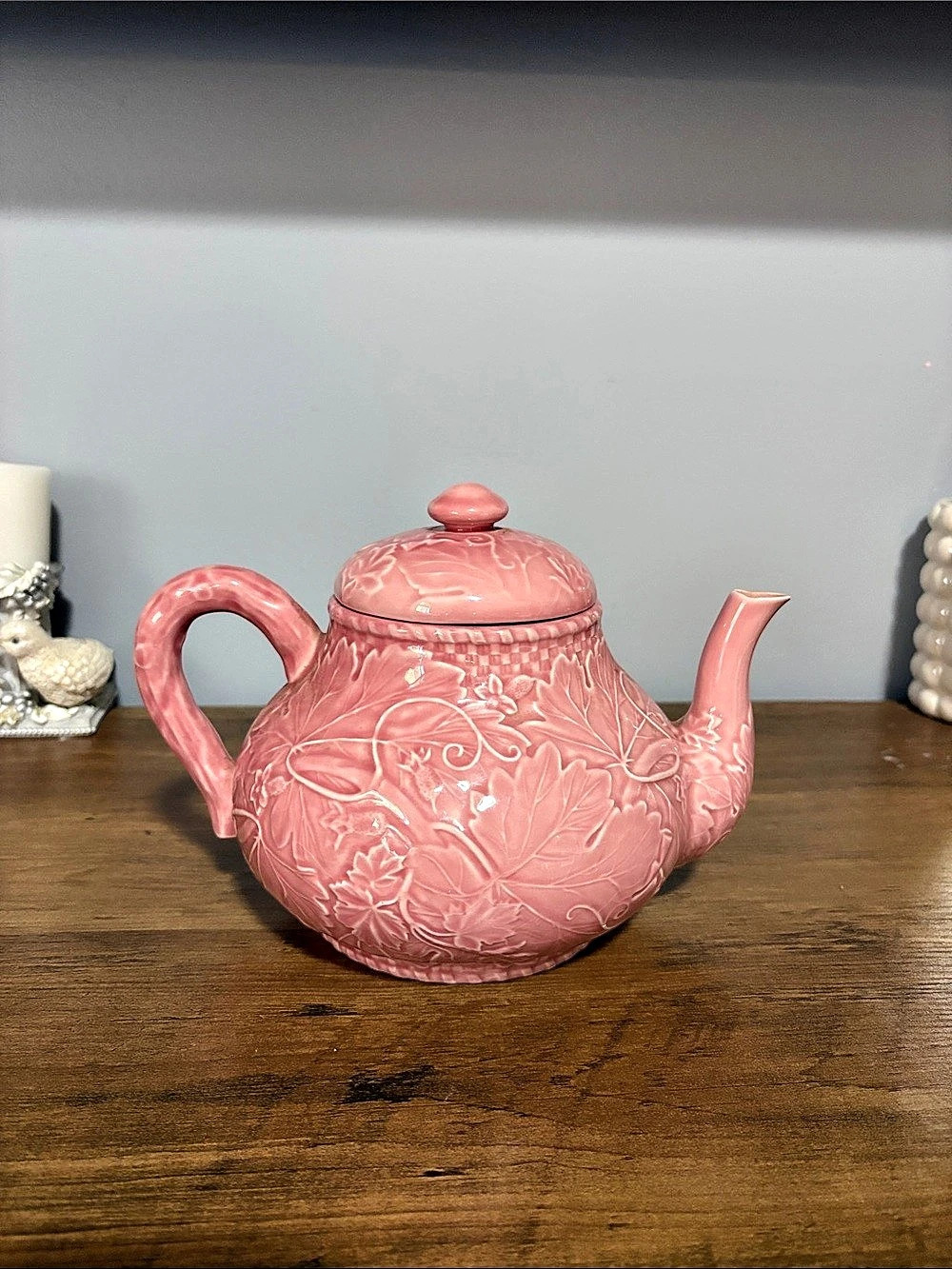 1980’s Pink Floral Teapot